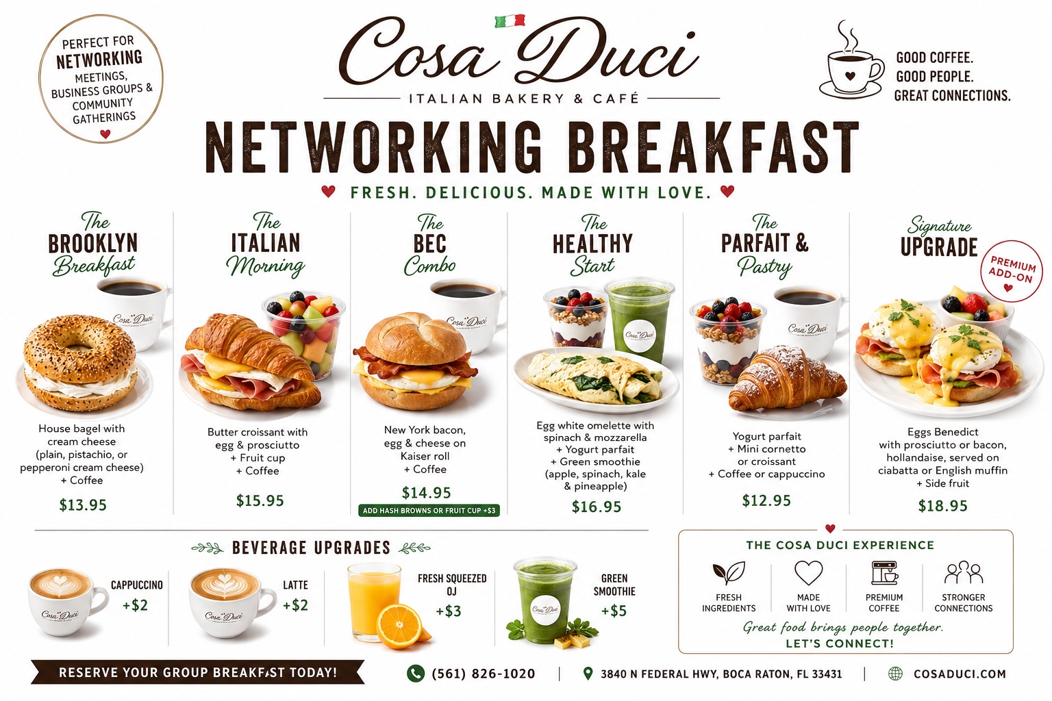 Networking Breakfast Packages